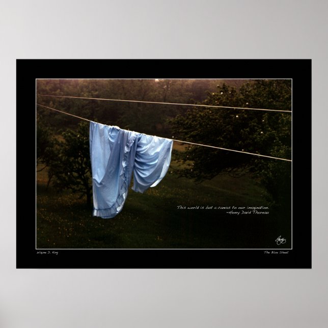 Poster de la citation de Thoreau "Le monde n'est q (Devant)