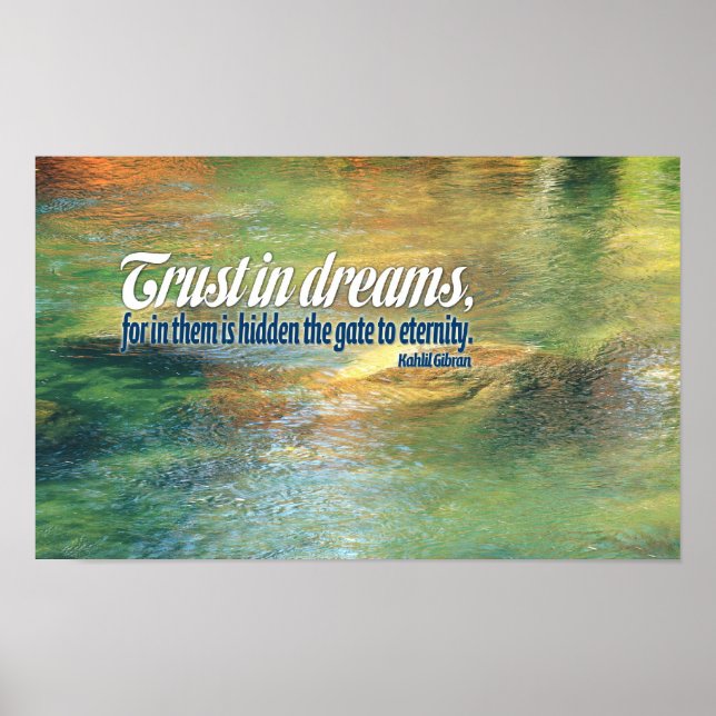 Poster de la citation inspirante de Kahlil Gibran (Devant)