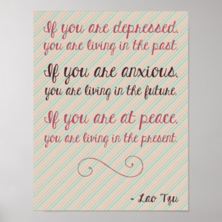 Poster de la citation motivationnelle Lao Tseu 8,5