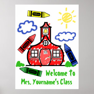 Poster de la classe de l'enseignant - Schoolhouse
