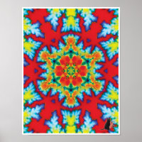 Poster de la collection cinétique Rosey Kaleidosco