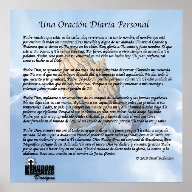 Poster de la collection de prières du quotidien es (Devant)