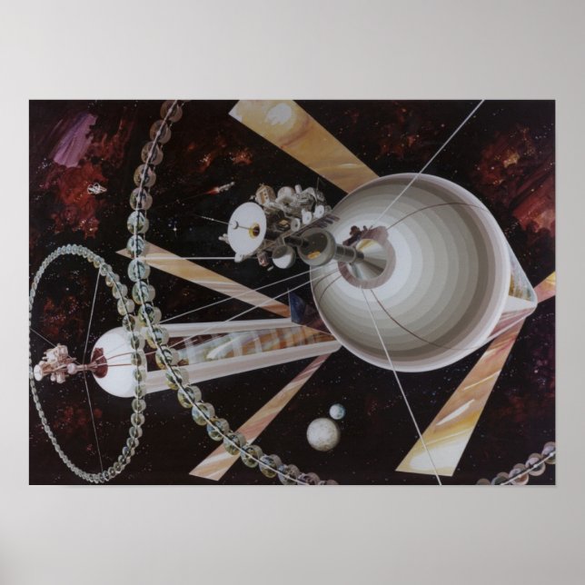 Poster de la colonie spatiale (Devant)