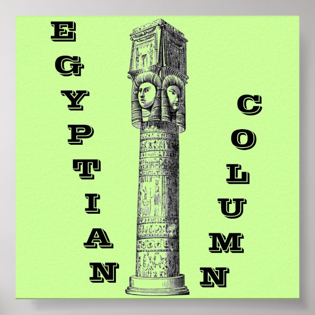 Poster de la colonne égyptienne (Devant)