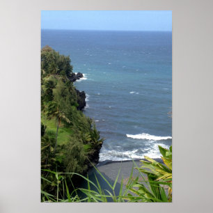 Poster de la côte hawaïenne