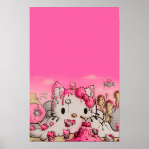 Poster de la crème glacée Kitty