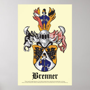 Poster de la crête de famille Brenner 24x36
