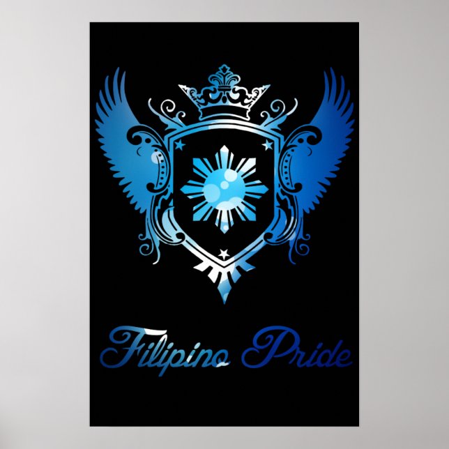 Poster de la crête de fierté philippine (Devant)