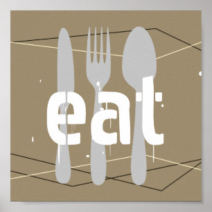 poster de la cuisine manger art