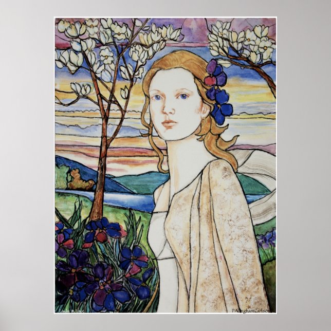 Poster de la dame de PMACarlson en dentelle (Devant)