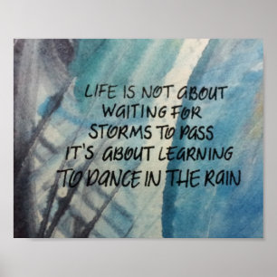 Poster de la danse dans la pluie