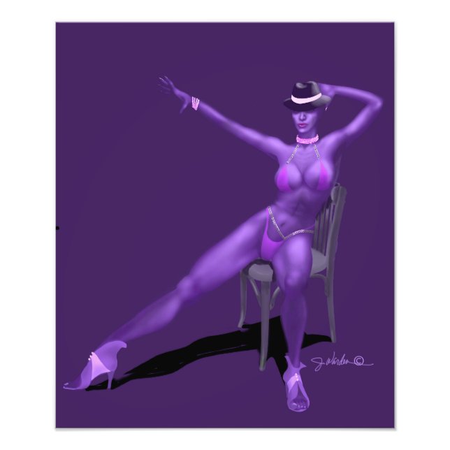 Poster de la danseuse de cabaret (Devant)