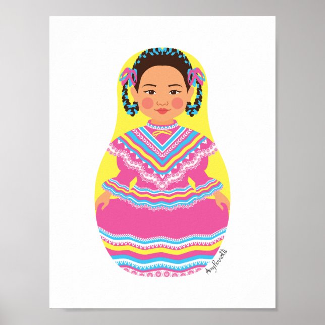Poster de la danseuse mexicaine Matryoshka (Devant)