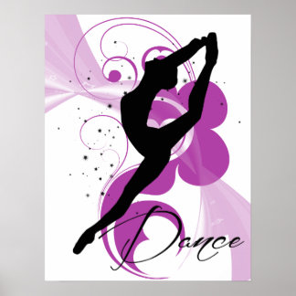 Poster de la danseuse Silhouette