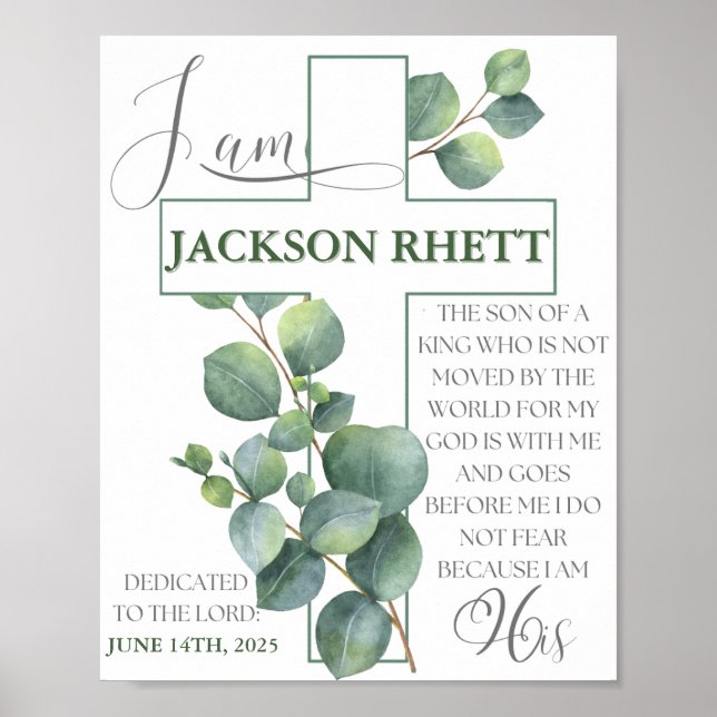 Poster de la dédicace pour bébé (Devant)