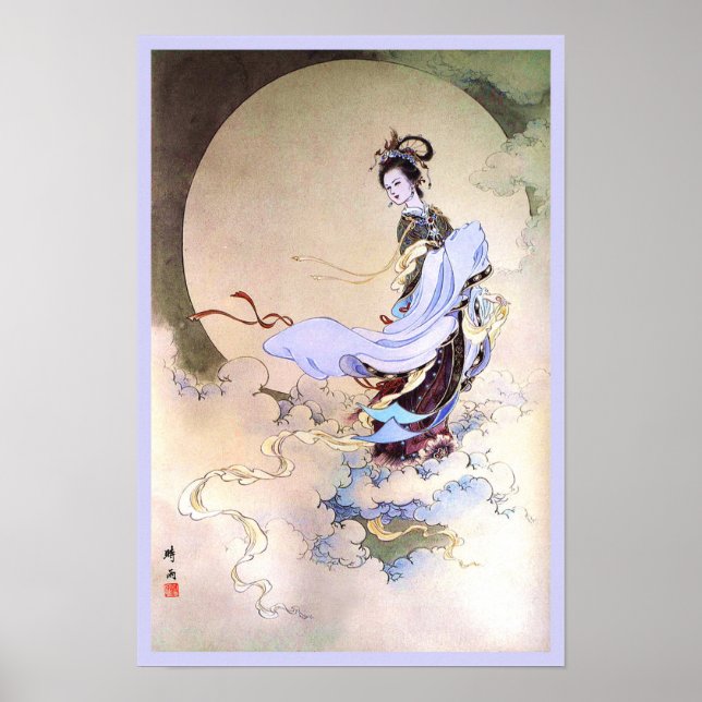 Poster de la déesse Chang'e sur la Lune (Devant)
