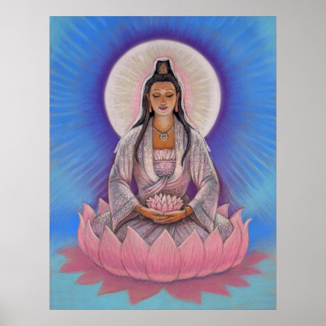 Poster de la déesse Kuan Yin Art (Devant)