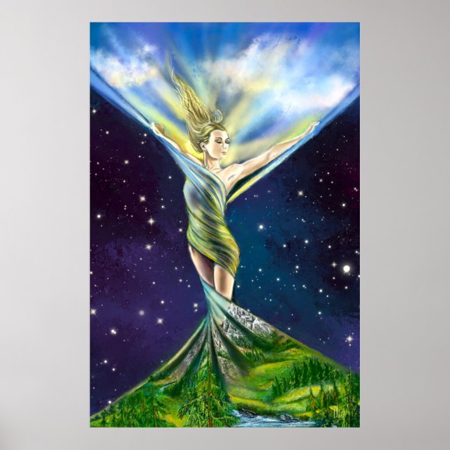 Poster de la femme du printemps (Devant)