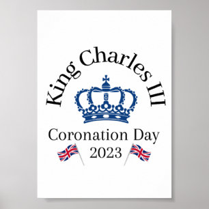 Poster de la fenêtre du couronnement King Charles 