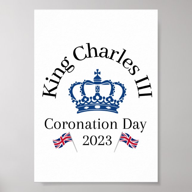 Poster de la fenêtre du couronnement King Charles  (Devant)
