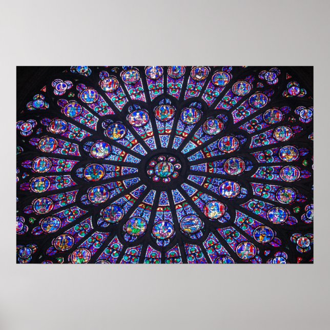 Poster de la fenêtre du Rose Notre Dame (Devant)