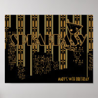 Poster de la fête d'anniversaire des années 1920