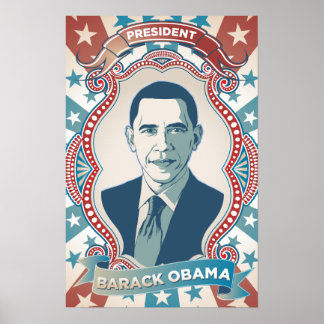 Poster de la fête de l'investiture du président Ob