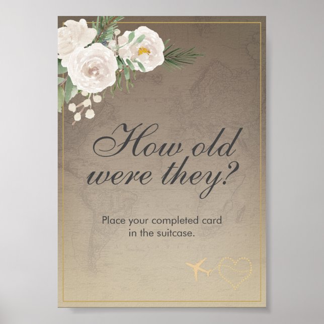 Poster de la Fête des mariées de thème de voyage r (Devant)