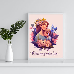 Poster de la Fête des Mères et Fils heureux