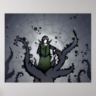 Poster de la figure verte et vigne