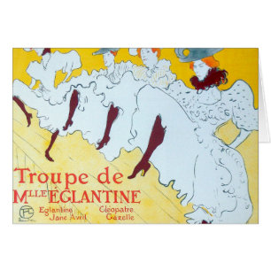Poster de la fille dansante Jaune Toulouse Lautrec