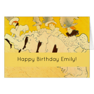 Poster de la fille dansante Jaune Toulouse Lautrec