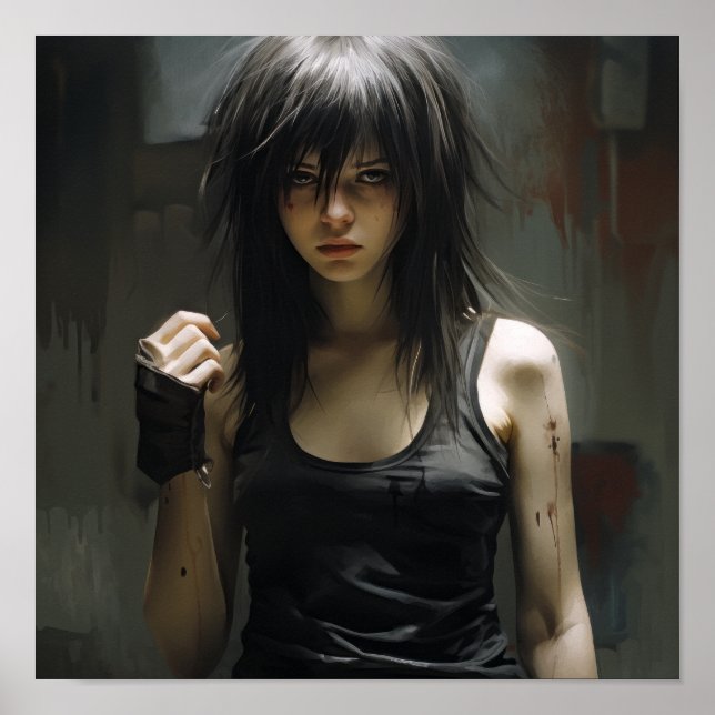 Poster de la fille Emo : mince, grand et étonnant  (Devant)