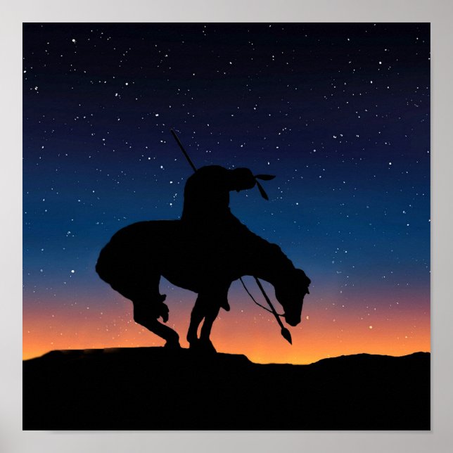 Poster de la fin de la piste Sihouette avec ciel n (Devant)