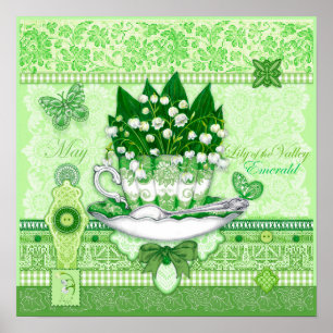 Poster de la Fleur de naissance et Gem May Teup