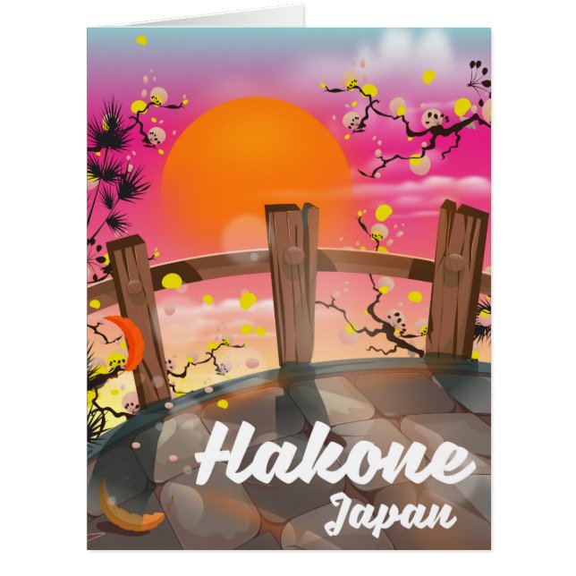 Poster de la fleur japonaise de Hakone. (Devant)