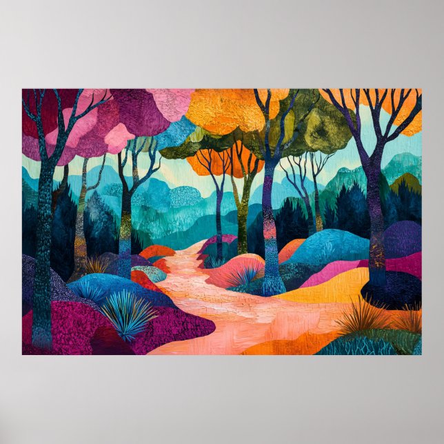 Poster de la forêt d'automne (Devant)