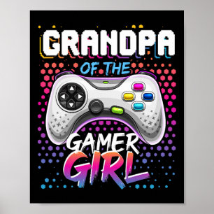 Poster De La Gamer Girl Matching Jeu Vidéo Anniversaire G
