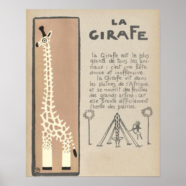 Poster de la Giraffe (Devant)