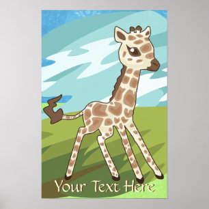 Poster de la Giraffe pour bébé