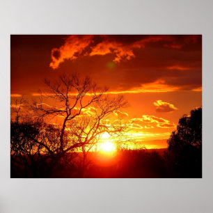 Poster de la gloire du coucher du soleil