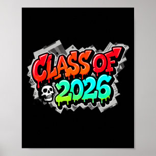 Poster De la graffiti de rue de la promotion scolaire