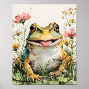 Poster de la grenouille mignonne - Whimssore Cotta