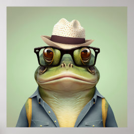 Poster de la grenouille taureau américaine