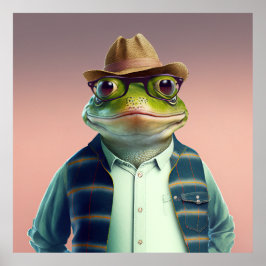 Poster de la grenouille taureau américaine