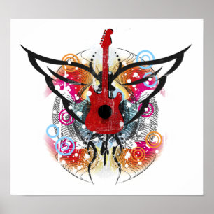 Poster de la guitare ailée