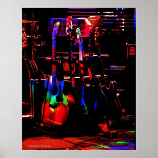 Poster de la guitare arc-en-ciel