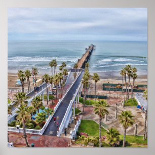 Poster de la jetée d'Oceanside