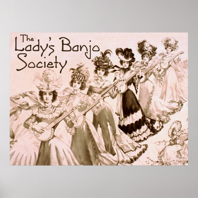 Poster de la Lady's Banjo Society (Devant)