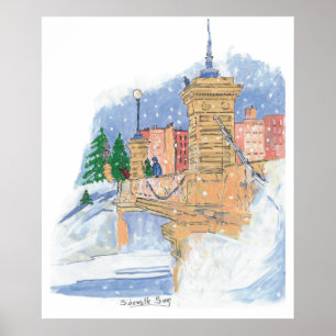 Poster de la lagune de neige